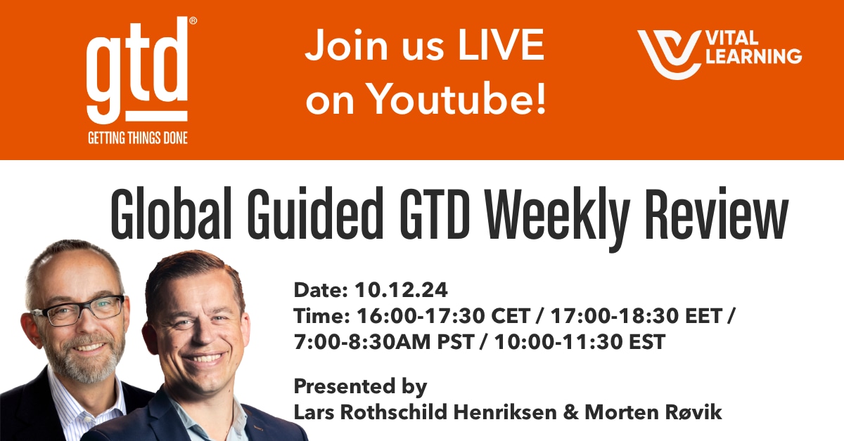 Global Guided GTD Weekly Review - Vital Learning - Nordic+